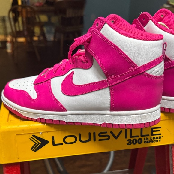 Nike Women's Hot Pink and White Sneakers